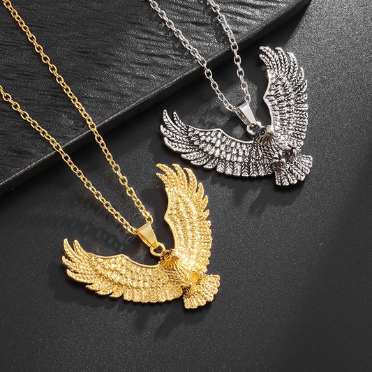 Soaring Eagle Pendant Necklace: Wear a symbol of freedom and courage