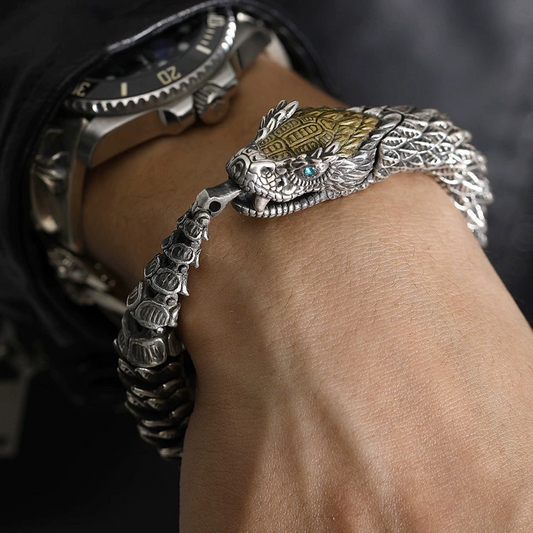 Copper Silver Plated Medusa Prototype Creation Snake 3-D Scale Bracelet