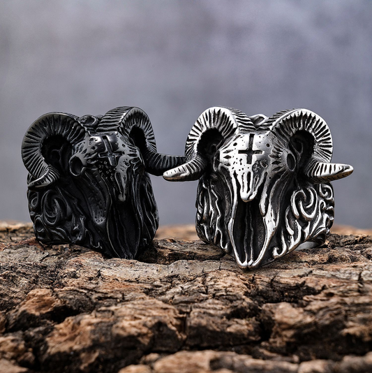 Ram Skull Ring: Tame the Wild, Forge Rebellion in Steel
