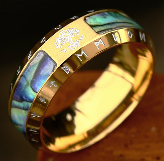 Viking Tree of Life Stainless Steel Ring