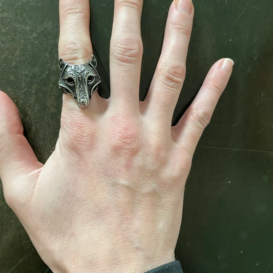 Fenrir's Bite • Viking Wolf Ring — Let the wildness of Norse mythology devour mediocrity.