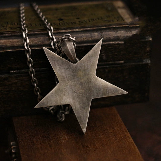 Pentagram Handmade Hell Satan's Smile Necklace