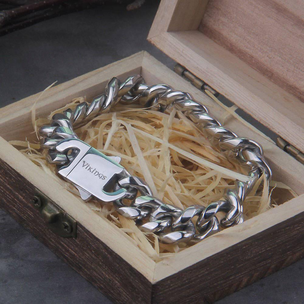 Cuban Link Chain Bracelet - Stainless Steel