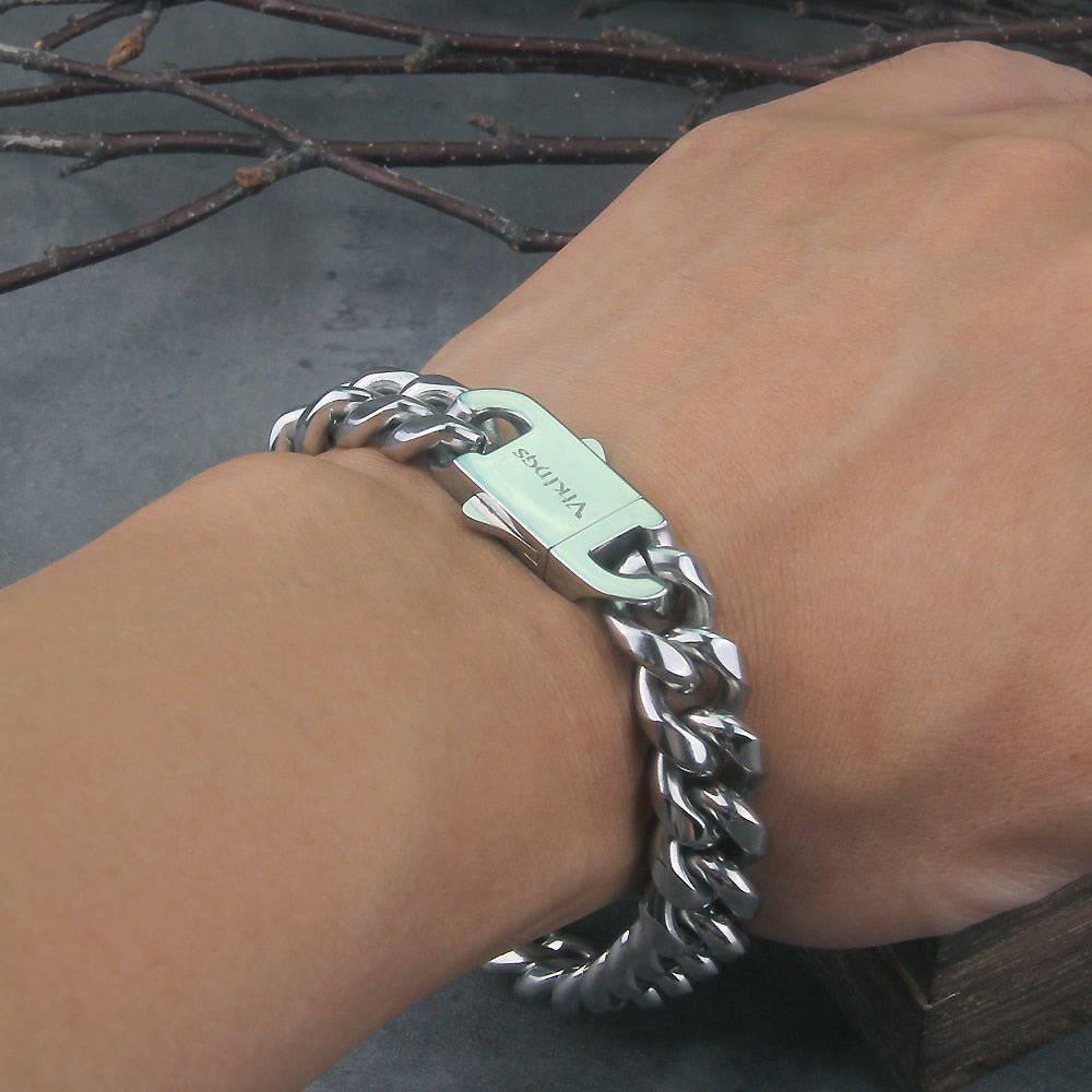 Cuban Link Chain Bracelet - Stainless Steel