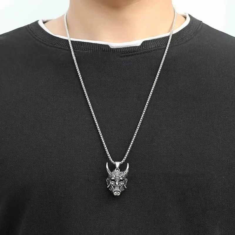 Bonjour Stainless Steel Necklace: Cold Metal Soul Aesthetics