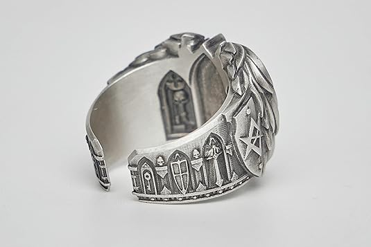 Maton Dark Angel Ring | Hexagram - Infused, a Mysterious and Cool Symbol for Men