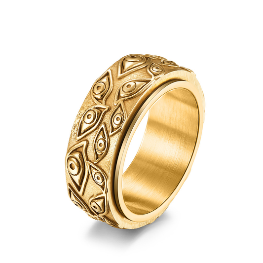 Stainless Steel Devil's Eye Ring: Mysterious Protection, Agile Fingertips