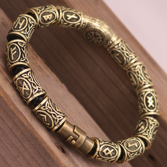 Nordic Viking Rune Bead Accessory Bracelet