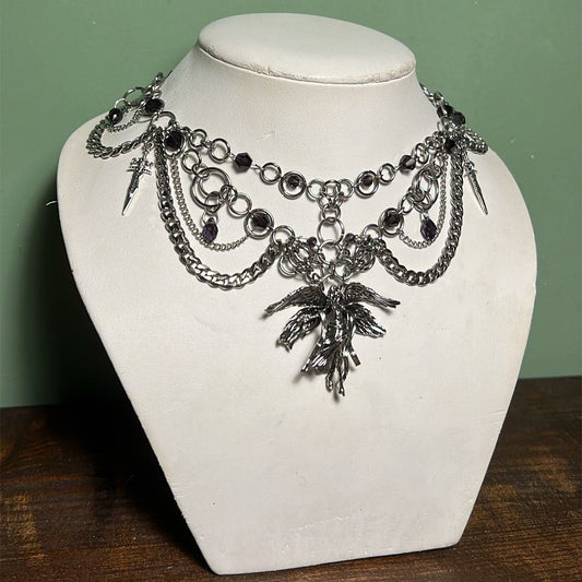 Halloween Angel Pendant Necklace