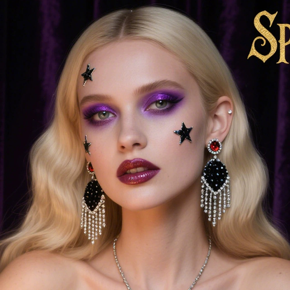 Vampire Teardrop Ruby Pendant Necklace