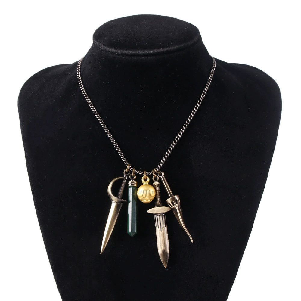 Vampire Moth Women's Vintage Necklace