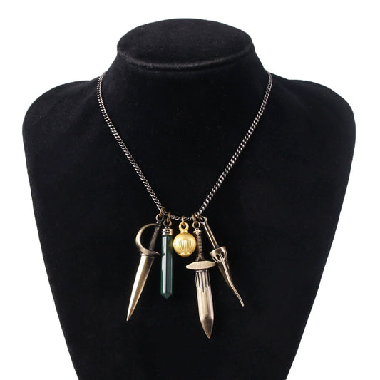 Vampire Moth Women's Vintage Necklace