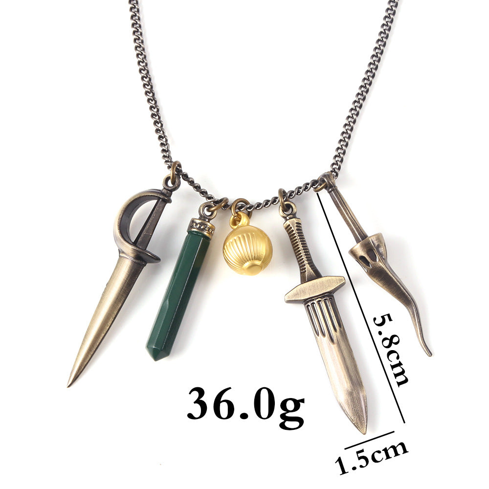 Vampire Moth Women's Vintage Necklace