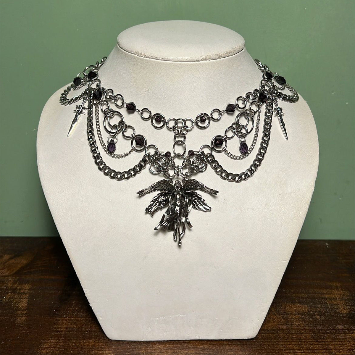 Halloween Angel Pendant Necklace