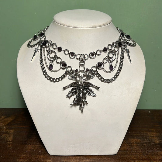 Halloween Angel Pendant Necklace