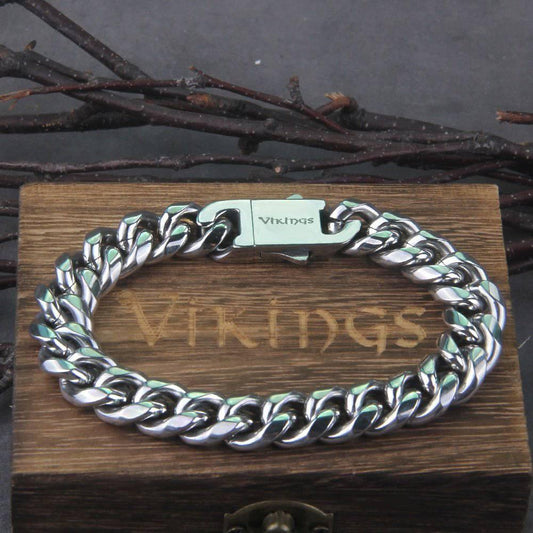 Cuban Link Chain Bracelet - Stainless Steel