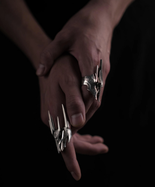 Dark Lord Men's Armor Ring: Embrace the Epic