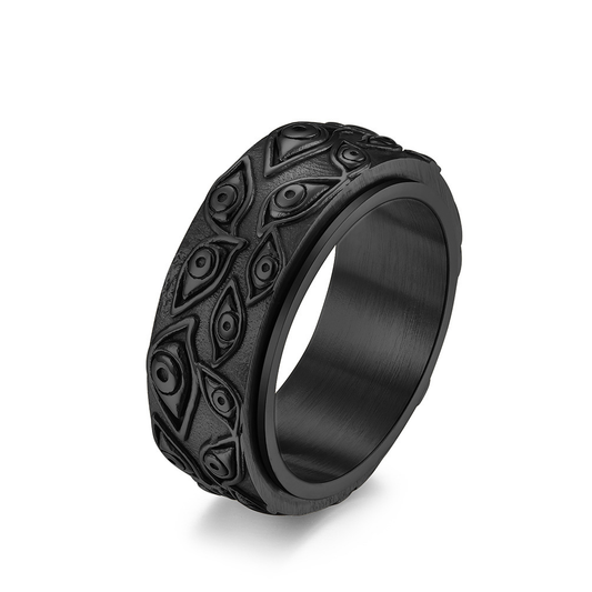 Stainless Steel Devil's Eye Ring: Mysterious Protection, Agile Fingertips